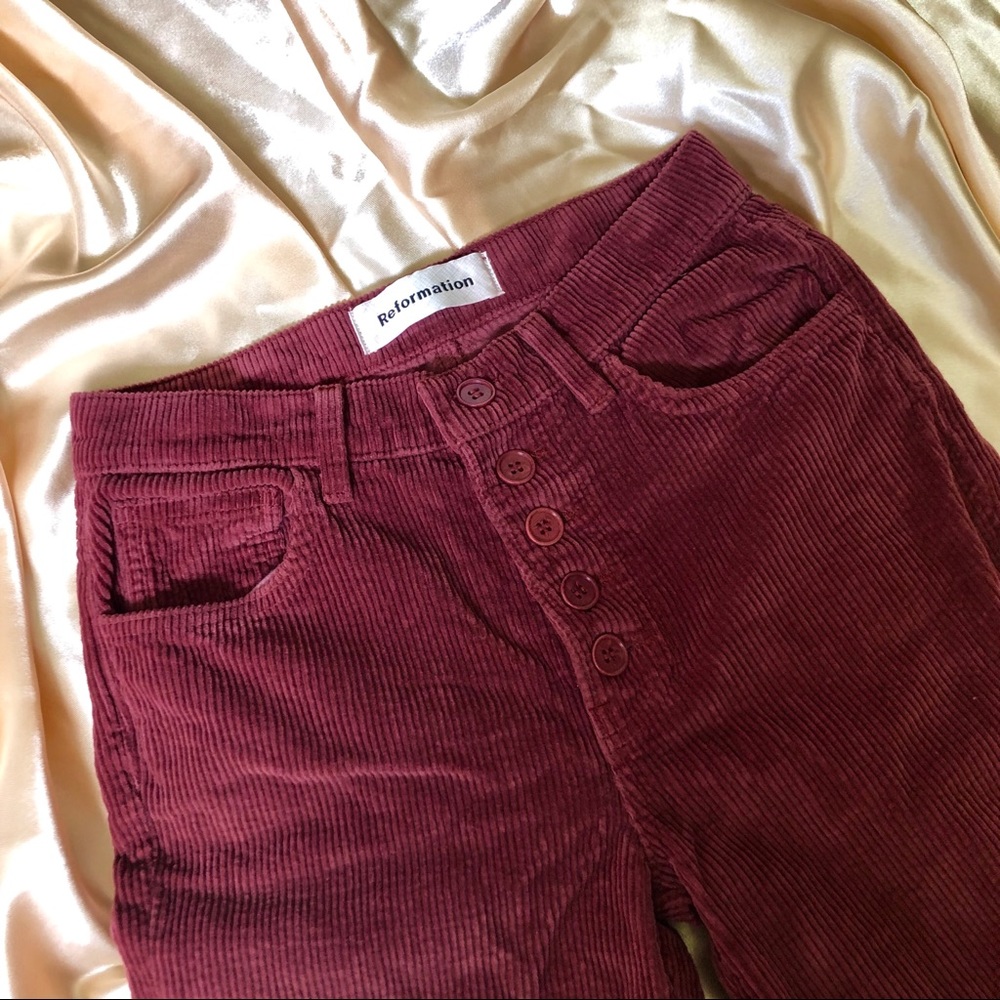 SOLD OUT REFORMATION WINNIE PANT in RUST